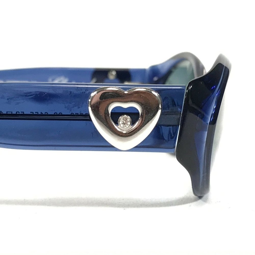 Chopard Sunglasses C553 00 6155 Blue Round Oval Frames with Blue Green Lenses
